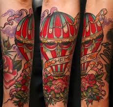 Pin By Nicole Cauilan On Ink Hot Air Balloon Tattoo Balloon Tattoo Tattoos