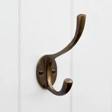 Antique Brass Oakham Coat Hook - brass ...