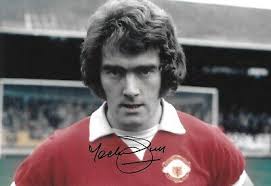 ted macdougall manchester united ready for the match signed 12x8 photo