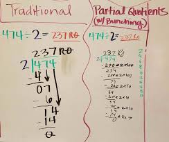 Two Ways To Skin This Cat Traditional Long Division Or Using Partial Quotients With Bunching Which Do You Prefer Partial Quotients Long Division Exam Prep
