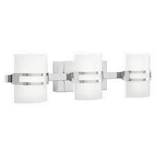 Vanity lighting is the perfect way to add bright task lighting that is necessary for daily bathroom activities. Kichler Deauville 3 Light Chrome Modern Contemporary Vanity Light Bar Lowes Com Led Bathroom Vanity Lights Vanity Lighting Vanity Light Bulbs