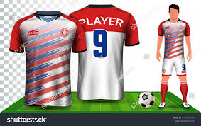 Soccer Jersey Sport Shirt Or Football Kit Uniform Presentation Mockup Template Front And Back View Including Shorts Sports Shirts Football Kits Soccer Jersey