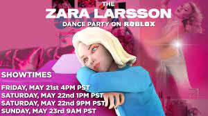 The zara larsson roblox concert experience. Zara Larsson Dance Party Roblox Wiki Fandom