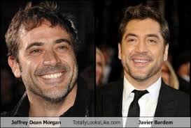 Y no sólo lo confunden con el actor español, sino que jeffrey responsabiliza a éste de sus tatuajes. Jeffrey Dean Morgan Totally Looks Like Javier Bardem Jeffrey Dean Morgan Jeffrey Dean Javier Bardem