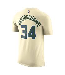 The milwaukee bucks unveiled their nike cream city city edition uniforms on wednesday, which pay tribute to the city and state the bucks have played in for 50 years. Nike Milwaukee Bucks Men S Giannis City Edition Jersey T Shirt Cream Moda3