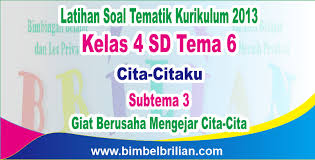 Soal Tema 6 Kelas 4 Sd Subtema 3 Giat Berusaha Meraih Cita Cita Dan Kunci Jawaban Bimbel Brilian