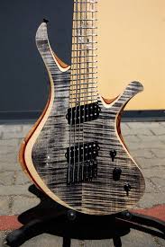 Black And White Ebony Fretboard Skervesen Guitars Swan7 Black Limba Body Pale Moon Ebony Fretboard Middle Layer High Grade Flame Maple Top With High Gloss Guitar Electric Guitar Guitar Rig