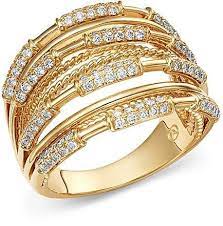 Bloomingdale S Diamond Multi Row Ring In 14k Yellow Gold 0 70 Ct T W 100 Exclusive Jewelry Accessories Bloomingdale S Jewelry Rings Diamond Popular Jewelry Exclusive Jewelry