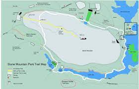 Stone Mountain State Park Trail Map Stone Mountain Park Trail Map - Stone Mountain Georgia • Mappery