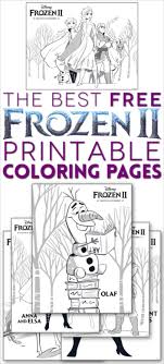 Print free frozen coloring pages containing characters: Free Frozen 2 Coloring Pages Print Them All Now