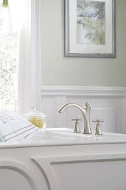 Two handle shower faucet brushed nickel. Wynford Brushed Nickel Two Handle Diverter Roman Tub Faucet Includes Hand Shower T654bn Roman Tub Faucets Roman Tub Tub Faucet