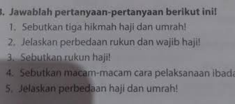 Maybe you would like to learn more about one of these? Quiz 1 Materi Haji Dan Umroh Brainly Co Id