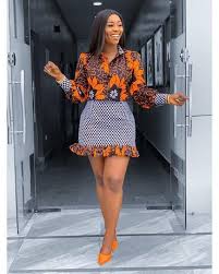 African Print Blazer With Pan African Dress African Etsy Latest African Fashion Dresses African Attire African Print Skirt