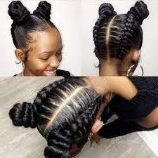 Des Tresses Renversees Montees En Macarons Cheveux Afro Coiffure Naturelle Coiffure Cheveux Naturels