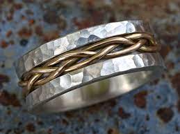 Bold Viking Ring Forged Viking Wedding Band Men Gold Braided Wedding Ring Celtic Woven Ba Engagement Rings For Men Viking Wedding Ring Mens Gold Wedding Band