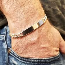 Personalized Italian Sterling Silver 925 Id Bracelet For Men Etsy Mens Bracelet Silver Mens Jewelry Bracelet Mens Gold Bracelets