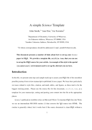 Review articles and primary research articles. Latex Templates Science Journal