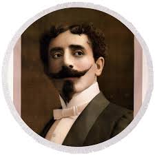 Leon Herrmann, French Magician Round Beach Towel by Photo Researchers