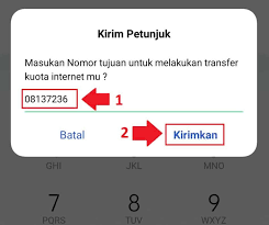 Masukkan nomor penerima transfer kuota 4. 3 Cara Transfer Kuota Telkomsel Ke Teman Tanpa Biaya Tambahan
