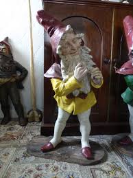 Unknown Large Gnome 1900 England Gnomes Elf Face Gnome Garden