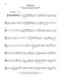 Titanium Featuring Sia Partitions David Guetta Violon Solo Sheet Music Sheet Music Direct Country Music Love Songs
