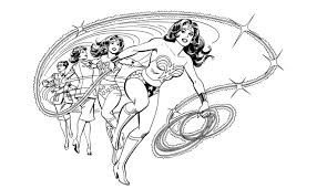 Ausmalbilder Wonder Woman Drucken Superhelden Kostenlos