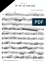 Honegger Danse De La Chevre For Solo Flute Composers Music