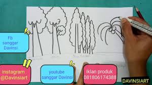 Untuk warna bisa kamu pilih sesuai keinginan. How To Draw And Colouring Tree Cara Menggambar Dan Mewarnai Pohon Gradasi Warna Pohon Youtube