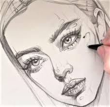 Dessin Visage Face Tete Head Jolie Pretty Fille Girl Crayon Blackandwhite Art Peopledrawing Peo Art Sketches Art Sketchbook Art Drawings Sketches