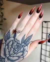 Black And Red Ombre Dip Nails Citrine Spa Andover On Instagram Black Red Book Now To Schedule Your Appointment Citrine Spa Andover 2a In 2020 Nails Simple Nails Gel Polish Manicure