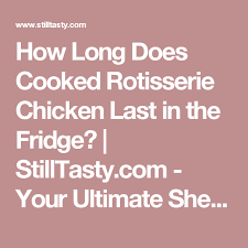 How Long Does Chicken Last In The Fridge 101 Simple Recipe