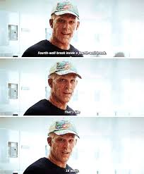 Wade A 4th Wall Break Inside A 4th Wall Break That S Like 16 Walls Deadpool Deadpool Funny Marvel Funny Funny Marvel Memes