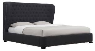 With a solid timber base and leather headboard, finley is a piece that is both elegant and raw that finley comes in a range of configurations, select your preference then further customise materials. Finley Grey Linen Bed In Queen Tov Furniture