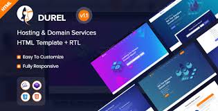 Durel Hosting Website Template Business Website Templates
