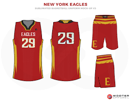 Basketball Jersey Design Black And Yellow New York Eagles Red Yellow White And Black Basketball Uniforms Jersey And Shorts Jersey Design Basketball Uniforms Design Custom Sportswear