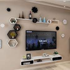 Beragam jenis hiasan dinding rumah banyak ditemui untuk memperindah rumahnya. Set Rak Dinding Kotak Atas Ruang Tamu Yang Dipasang Di Dinding Tv Ruang Kabinet Latar Belakang Bingkai Dekorasi Dinding Tv Aliexpress