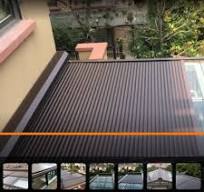 [Hot Item] Electric Horizontal Aluminum Roller Shutter Installed on The  Roof of The Glass House