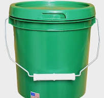 Amazon.com: 1 Gallon Bucket Pail with Lid & Handle Food ...