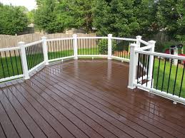 For color transfer issues (from attachment of baluster spacer), use mr. Fire Pit On Trex Deck Novocom Top