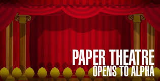 Paper Theatre To Alpha Channel Logo Reveal Christmas Background Motion Graphics Logo