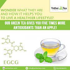 Our Green Tea Gives You Five Times More Antioxidants Than An Apple Wonder What They Are And How It Helps You To Live A H Herbal Green Tea Green Tea Indian Tea