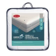 Tontine Coolmax Mattress Protector White Queen In 2020 Mattress Protector Mattress Protector