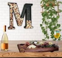 Large Metal Channel Letter, Succulent Planter or Wine Cork Decor