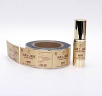 High quality Gold foil cosmetic bottle label for skincare ...