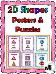 2d Shape Anchor Charts With Attributes Real World Examples Puzzles