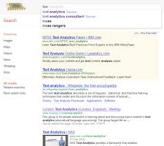 Instant Results When Searching Via Google Text Analysis Search Suggestion