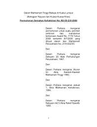 Kekuasaan kehakiman menjadi satu bab tersendiri dalam uud nri 1945 yaitu bab ix tentang kekuasaan kehakiman. Dalam Mahkamah Tinggi Malaya Di Kuala Lumpur Bahagian