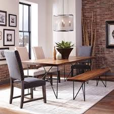 Scott Living Sutherson Natural Honey Wood Live Edge Dining Table With Gunmetal Base Lowes Com Live Edge Dining Table Luxury Dining Room Dining Room Design