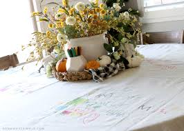 Maybe you would like to learn more about one of these? Diy Thanksgiving Tablecloth From Somewhat Simple
