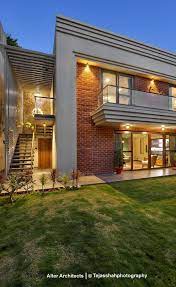 Outhouse A Place Design For Relaxing Luxe And Comfort Alter Architects The Architects Diary Courtyard House Plans Modern Exterior House Designs Room Door Design